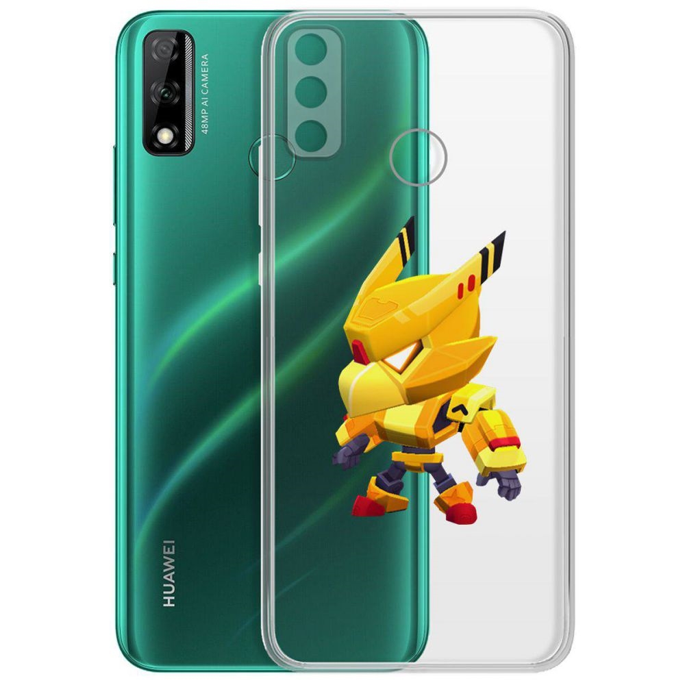 

Чехол-накладка Brawl Stars-Ворон Золотой Меха для Huawei Y8s, Прозрачный