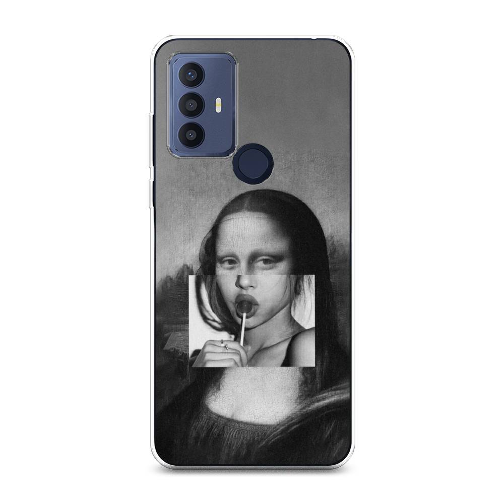 

Чехол Awog на TCL 30E/30 SE/305/306 "Mona Lisa sucking lollipop", Разноцветный, 290550-9