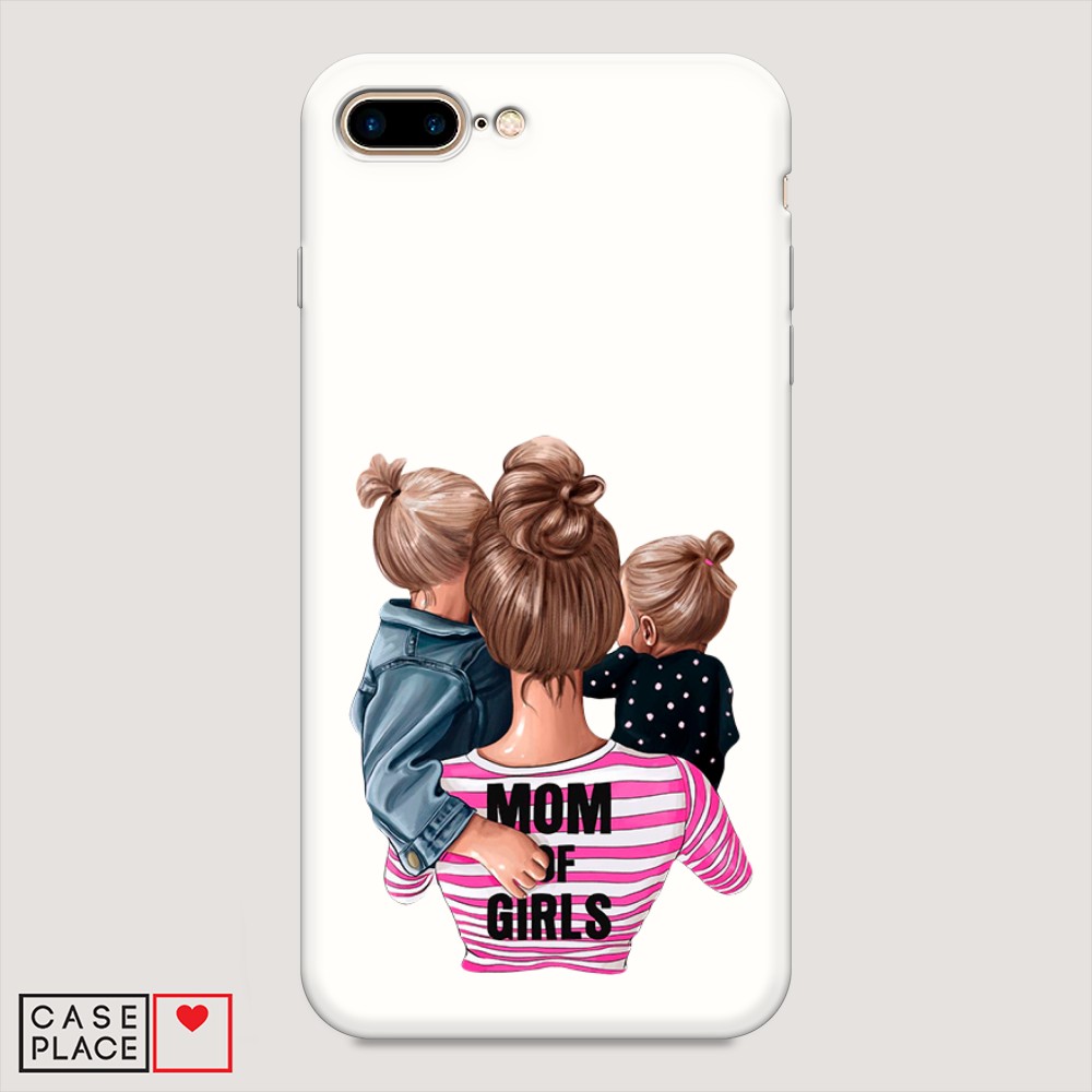 

Чехол Awog на Apple iPhone 8 Plus / Айфон 8 Plus "Mom of Girls", Разноцветный, 10957-1