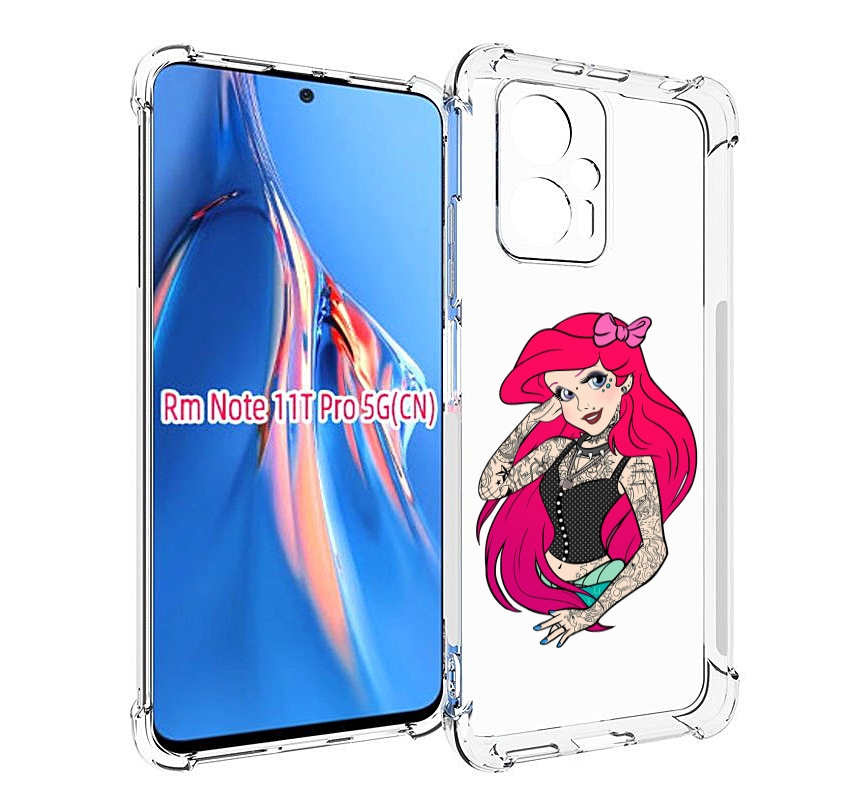 

Чехол MyPads татуированная-принцесса женский для Xiaomi Redmi Note 11T Pro / 11T Pro Pl..., Прозрачный, Tocco