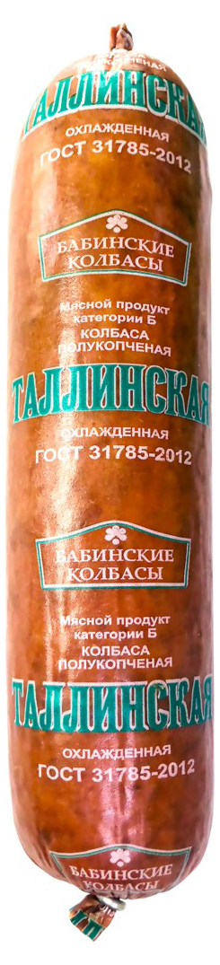 

Колбаса Бабинские колбасы Таллинская полукопченая