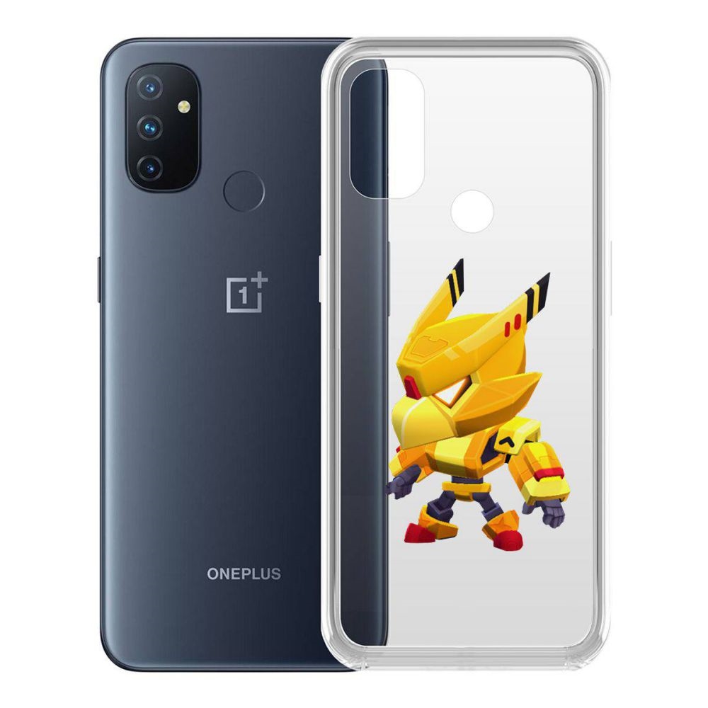 

Чехол-накладка Brawl Stars-Ворон Золотой Меха для OnePlus Nord N100, Прозрачный