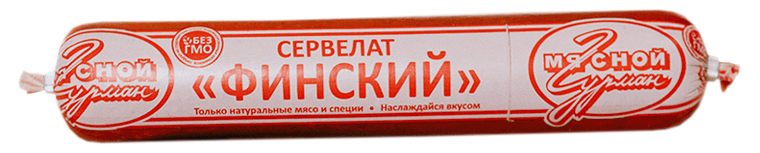 

Колбаса Мясной Гурман Сервелат Финский полукопченая