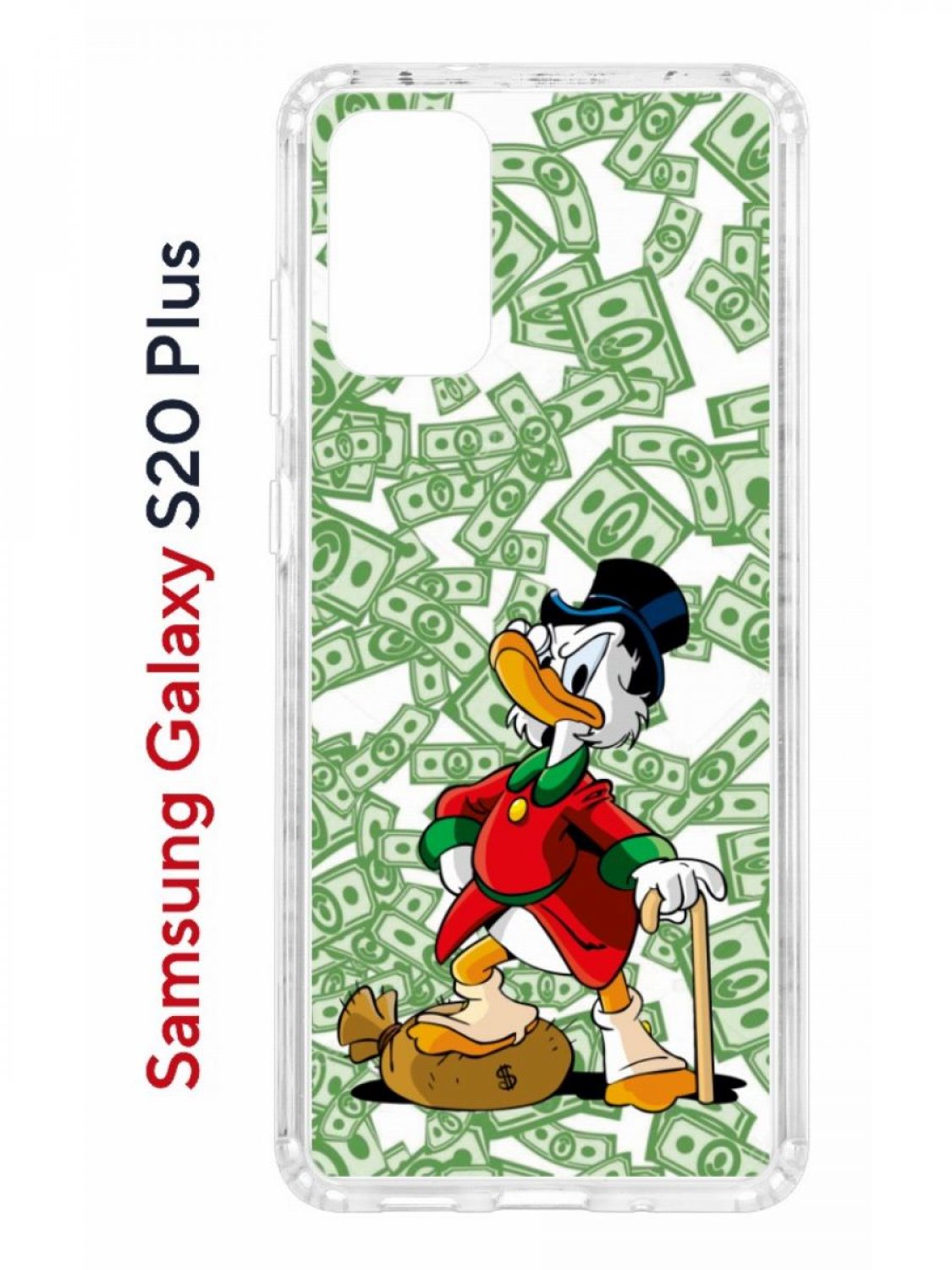 Чехол на Samsung Galaxy S20 Plus Kruche Print MacMoney,противоударный бампер с принтом