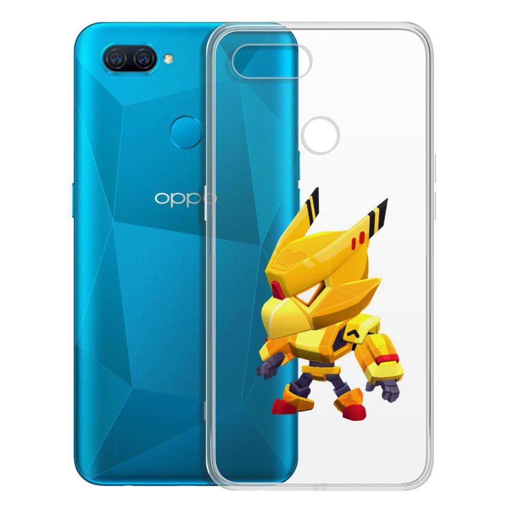 

Чехол-накладка Brawl Stars-Ворон Золотой Меха для Oppo A12/A11k/A7/A5s, Прозрачный