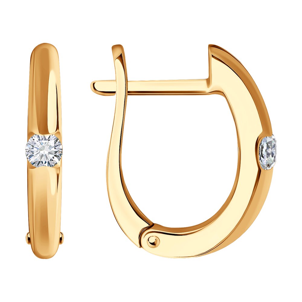 

Серьги из красного золота SOKOLOV Diamonds 1022079, бриллиант, 1022079