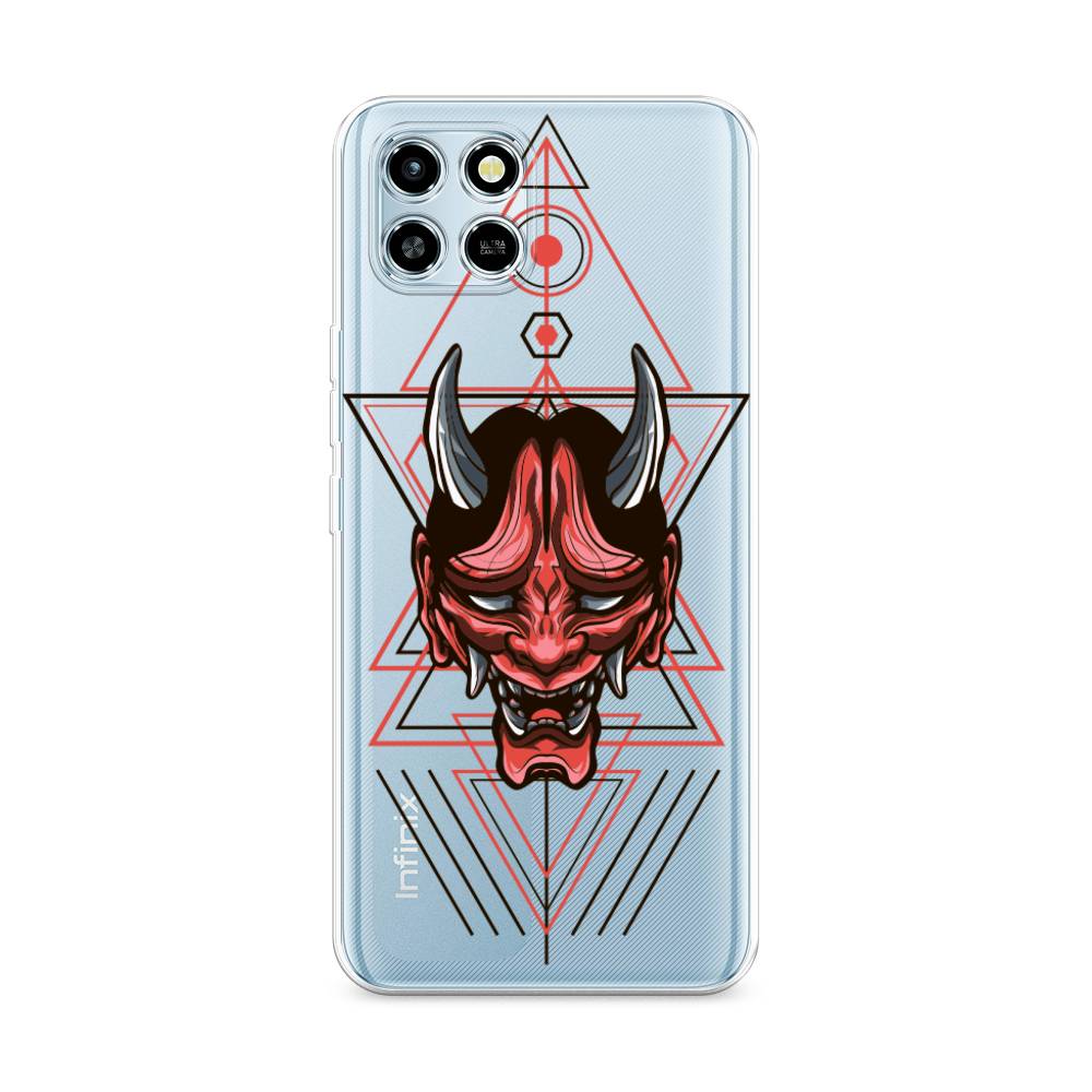 

Чехол для Infinix Smart 6 HD "Hanya Oni mask", Серый;красный;черный, 3101650-4