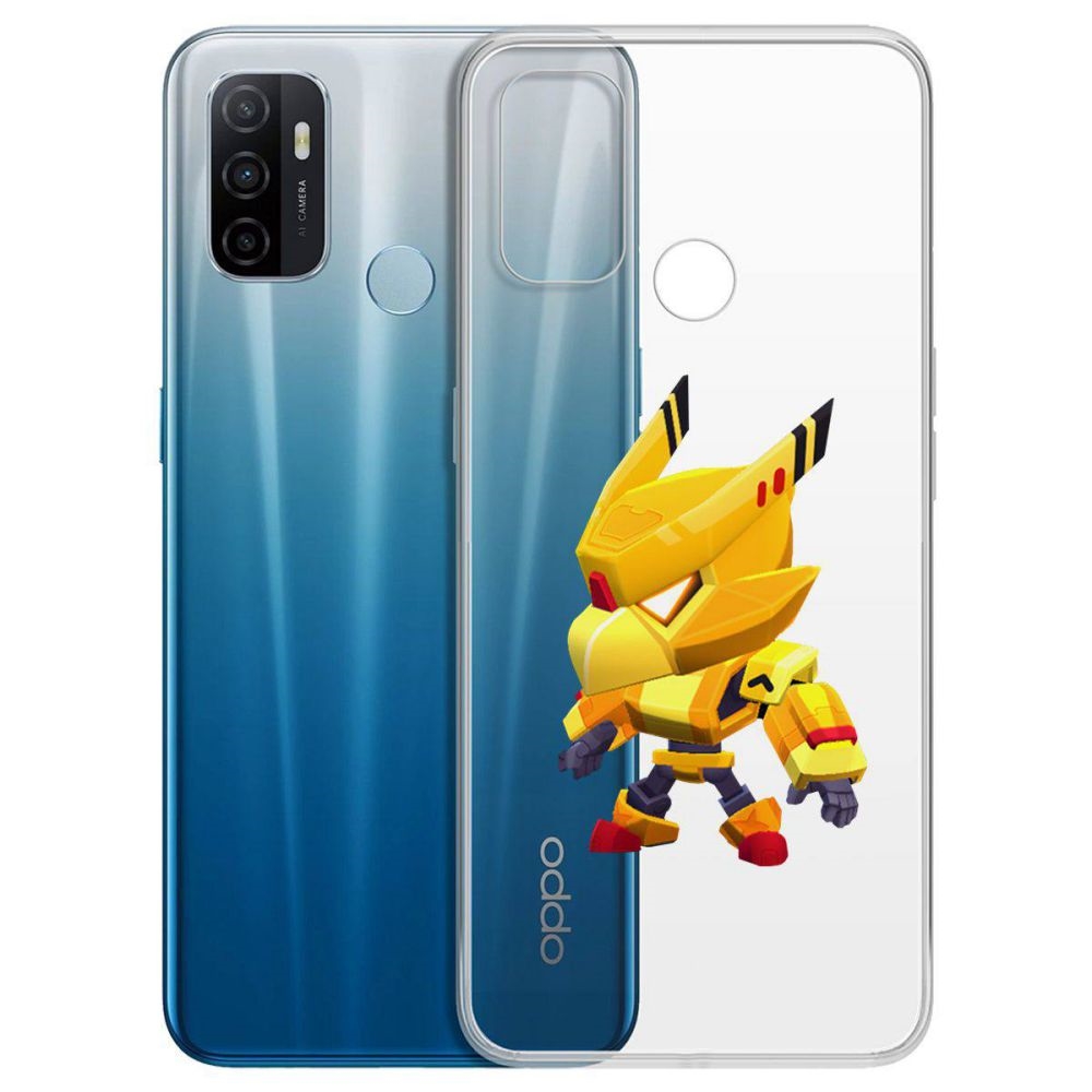 

Чехол-накладка Brawl Stars-Ворон Золотой Меха для Oppo A53 (2020)/A33 (2020), Прозрачный