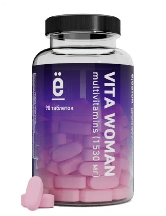 Комплекс витаминов для женщин Vita Woman Ё|батон таблетки 1.38 г 90 шт.