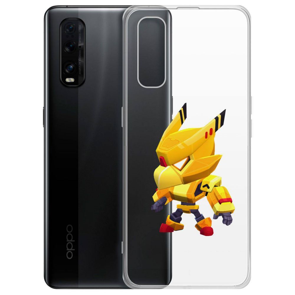 

Чехол-накладка Brawl Stars-Ворон Золотой Меха для Oppo Find X2, Прозрачный