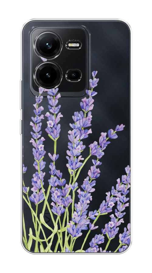 

Чехол на Vivo V25/V25e "Лавандовые стебли", Фиолетовый;зеленый, 267650-1
