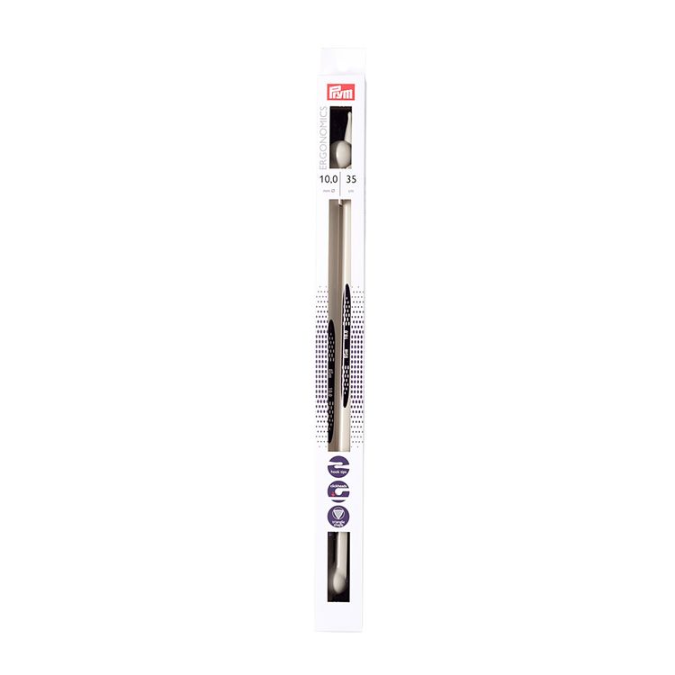

Спицы прямые Prym Ergonomics, пластик, 10 мм, 35 см