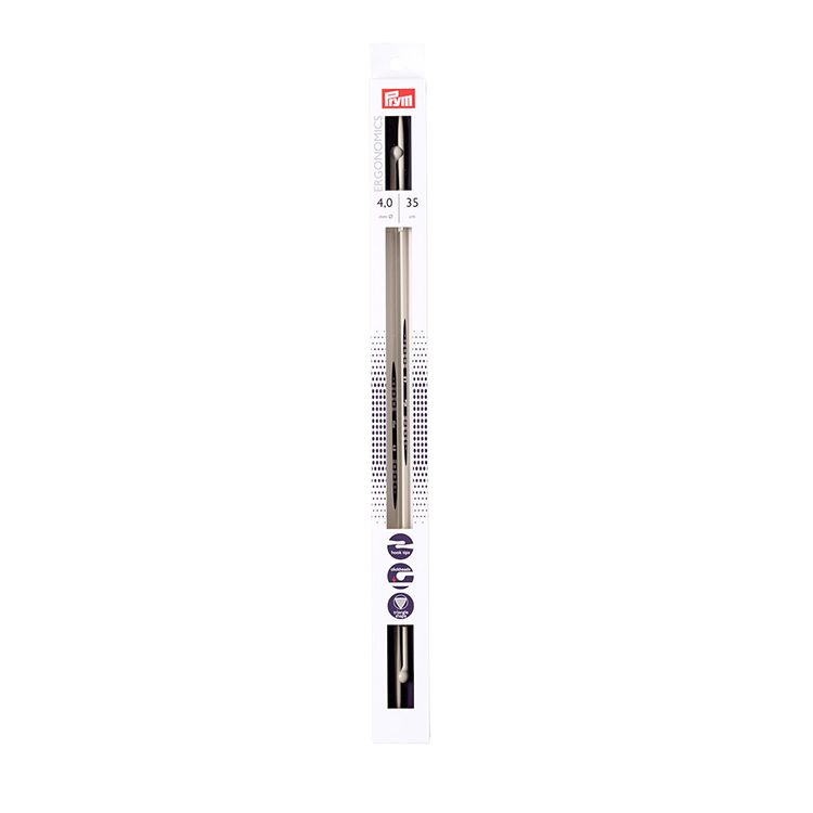 

Спицы прямые Prym Ergonomics, пластик, 4 мм, 35 см