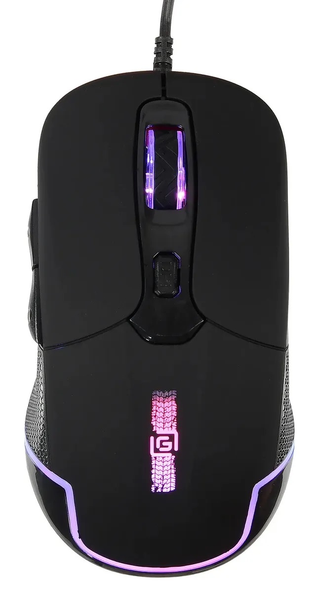 Мышь Oklick 965G RACER, игровая, оптическая, проводная, USB, черный 1018258