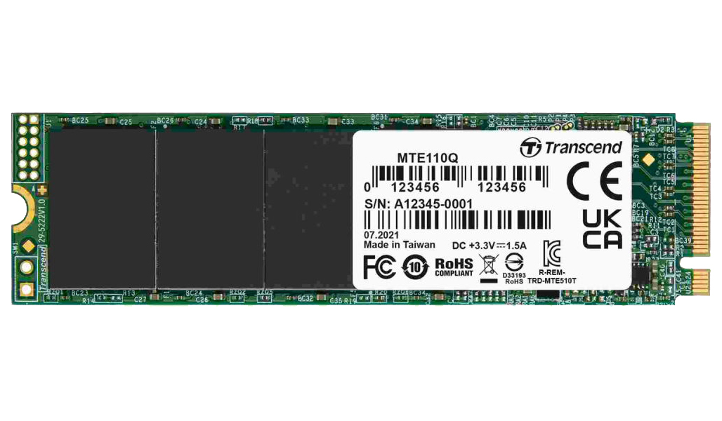 SSD накопитель Transcend 110Q M.2 2280 1 ТБ (TS1TMTE110Q)