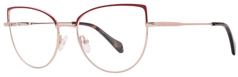 

Оправа для очков женская Glone MW3046 C2, m.wine/l.rose gold, MW3046 C2