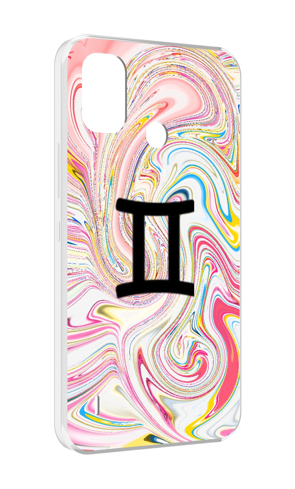 

Чехол MyPads знак зодиака близнецы 2 для Itel A48, Прозрачный, Tocco