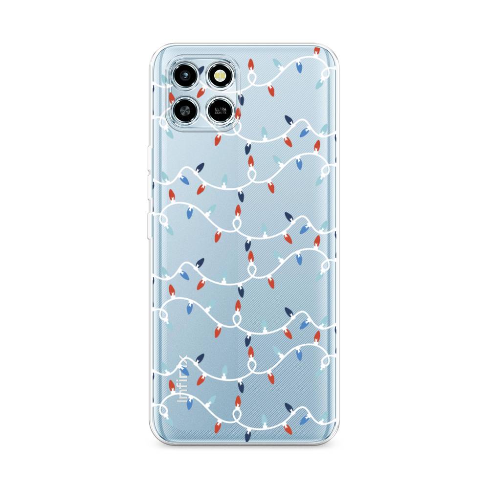 

Чехол для Infinix Smart 6 HD "Разноцветная гирлянда", Белый;красный;синий, 3101650-5