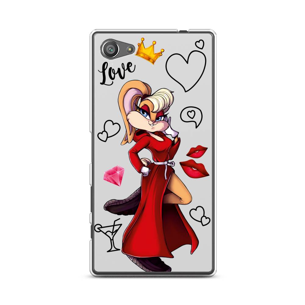 

Чехол на Sony Xperia Z5 compact "Rich Lola Bunny", Красный;бежевый;оранжевый, 52250-6