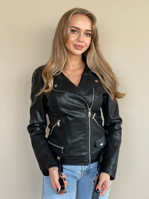 

Кожаная куртка женская E-Lisman&ZG 509 черная 3XL, 509