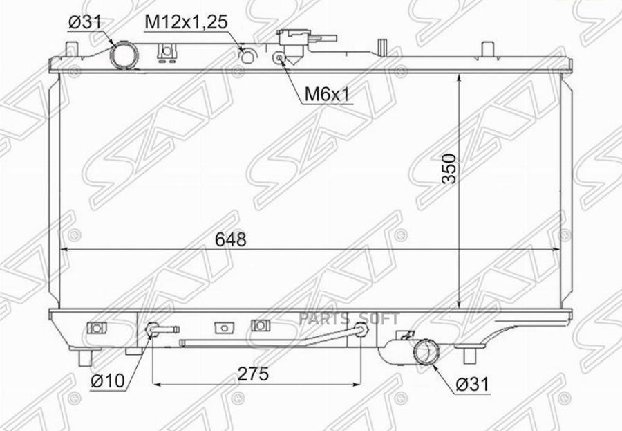 

SAT Радиатор MAZDA FAMILIA/323/ASTINA/PROTEGE 89-94