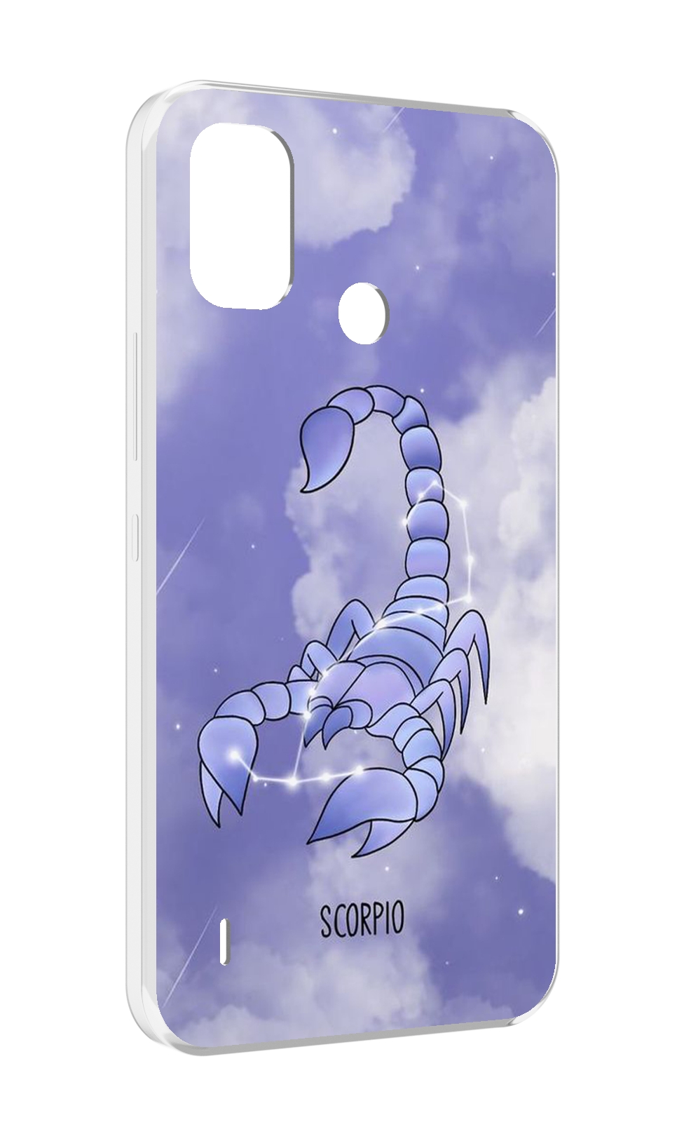 

Чехол MyPads знак зодиака скорпион 2 для Itel A48, Прозрачный, Tocco