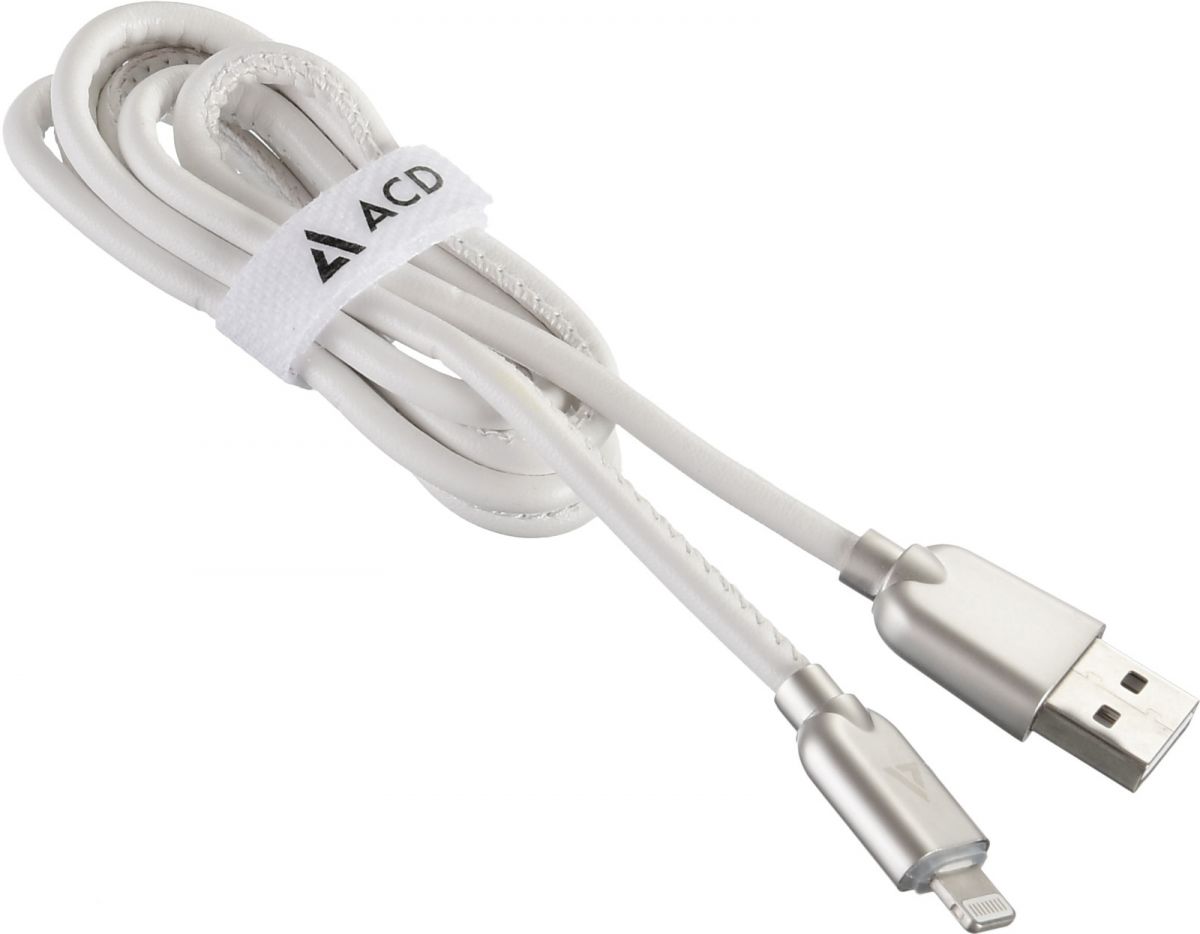 Кабель ACD ACD-Allure Lightning - USB 1 м, белый