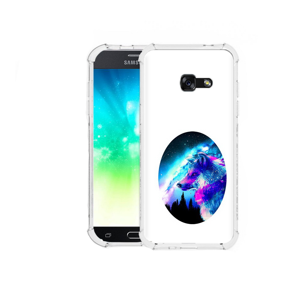 

Чехол MyPads Tocco для Samsung Galaxy A3 (2016) голубой волк, Прозрачный, Tocco