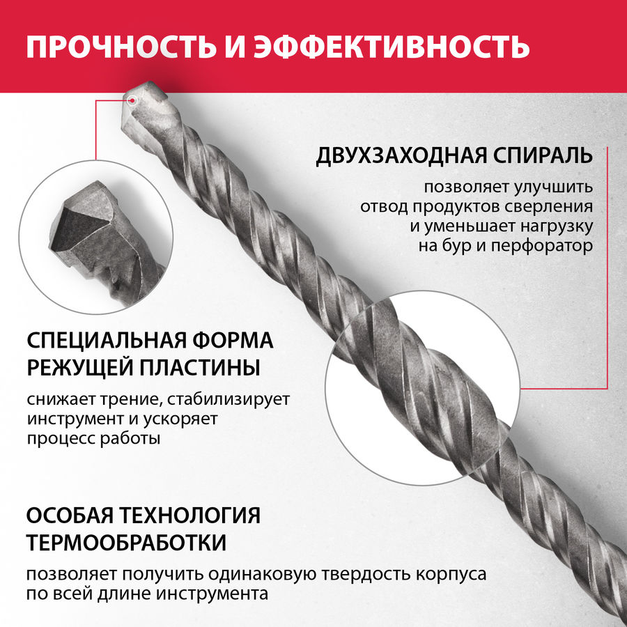 

Набор буров MATRIX 71098, по бетону/кирпичу/камню, SDS-PLUS, 13шт