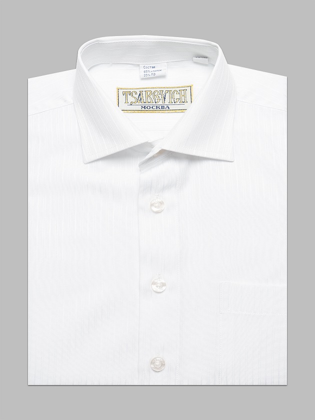 Рубашка детская Tsarevich Boss 1-K, цвет белый, размер 164