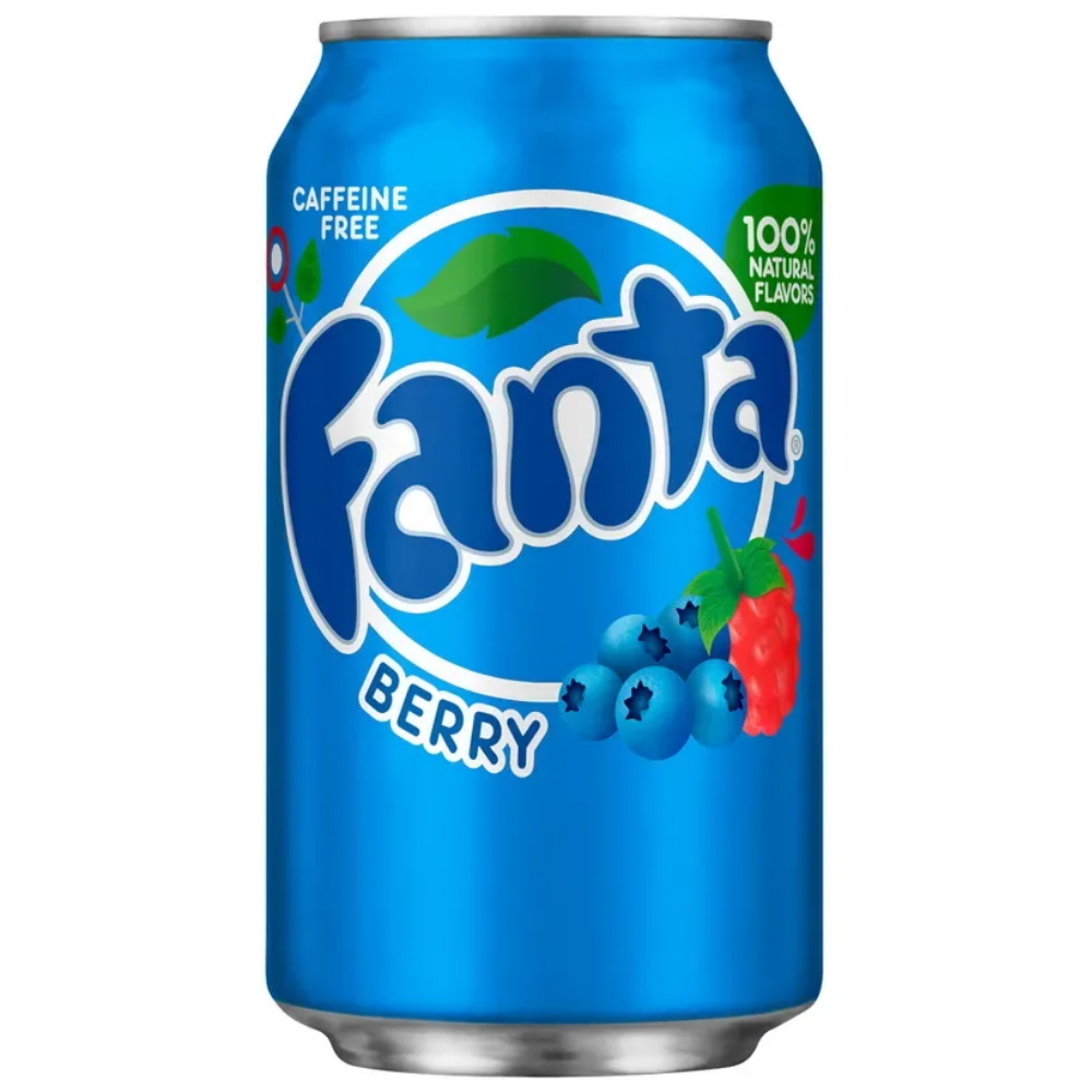 Газированный напиток Fanta Berry Фанта со вкусом черника 355 мл 6 шт