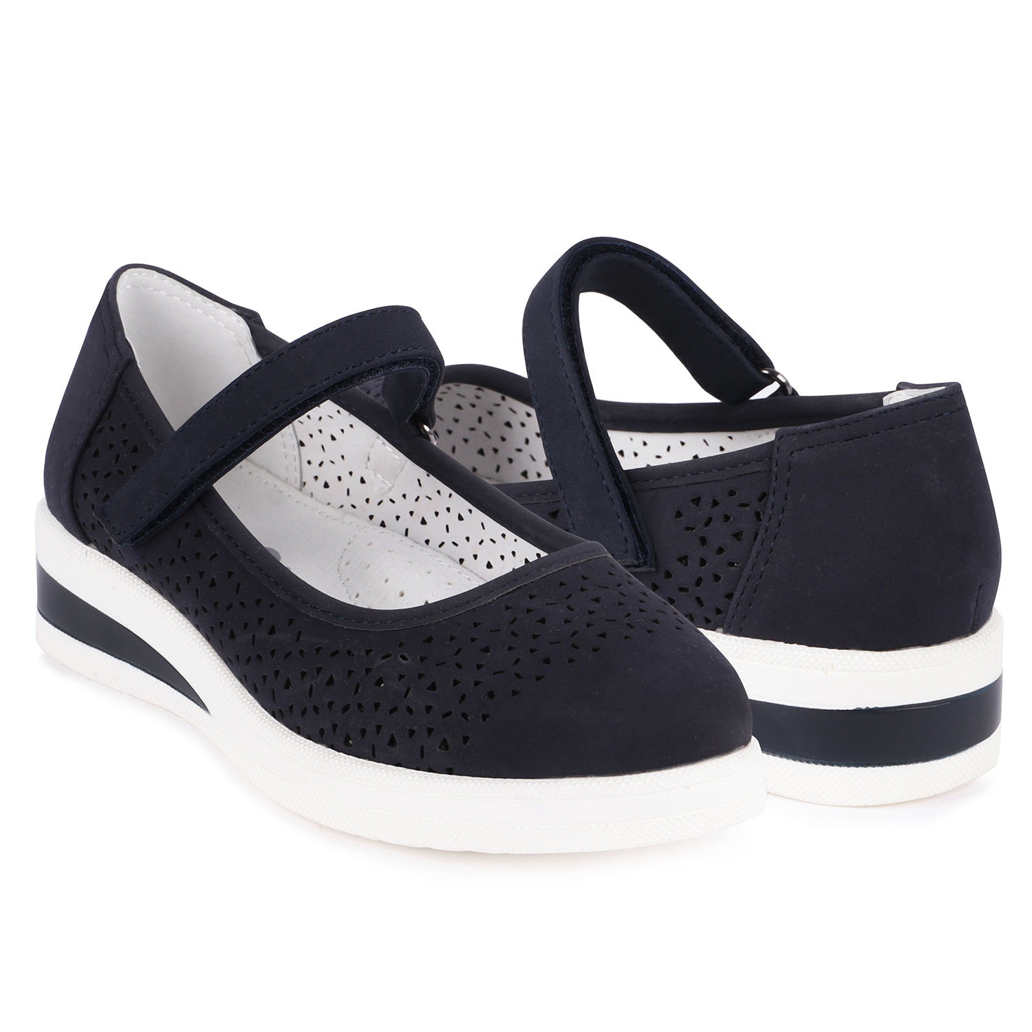 фото Туфли для детей kidix zcfw21-4 navy синий 35