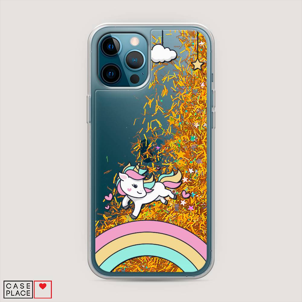 

Чехол Awog на Apple iPhone 12 Pro Max / Айфон 12 Pro Max "Единорог на радуге", Разноцветный, 12790-1