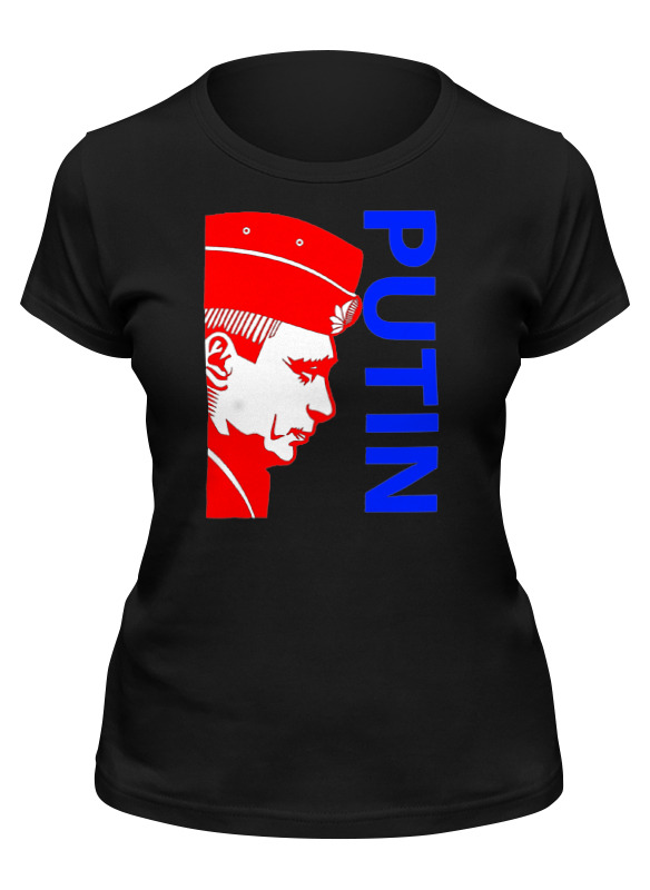 

Футболка женская Printio Putin черная XL, Черный, Putin
