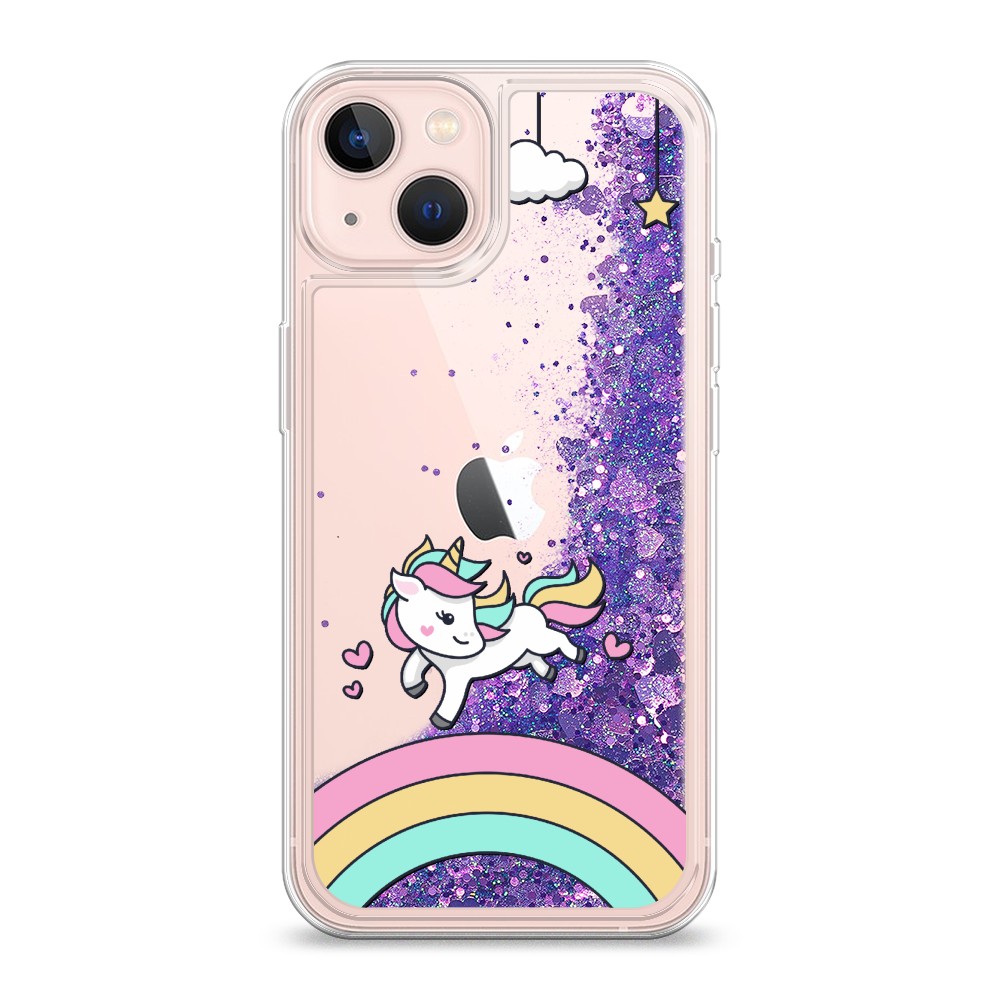 

Чехол Awog на Apple iPhone 13 / Айфон 13 "Единорог на радуге", Разноцветный, 14292-1