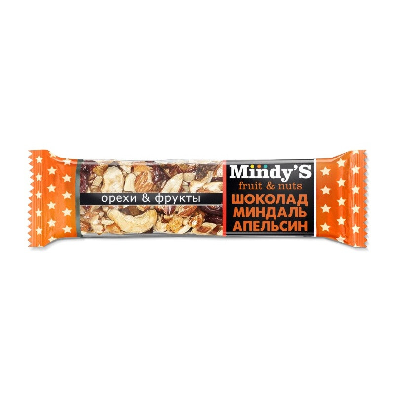 

Батончик Mindy's Шоколад-Миндаль-Апельсин, 30штx35г