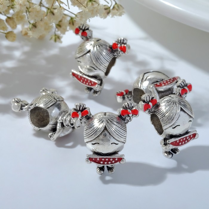 Комплект шармов изметалла Queen fair 6633850, эмаль