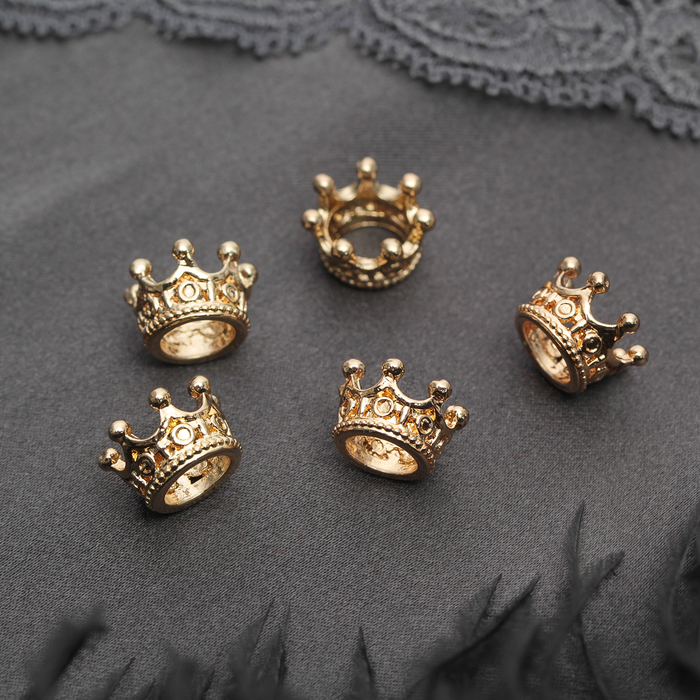 

Комплект шармов изметалла Queen fair 2344715, Золотистый, 2344715