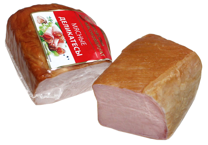 

Карбонад Кировский мясокомбинат Юбилейный варено-копченый