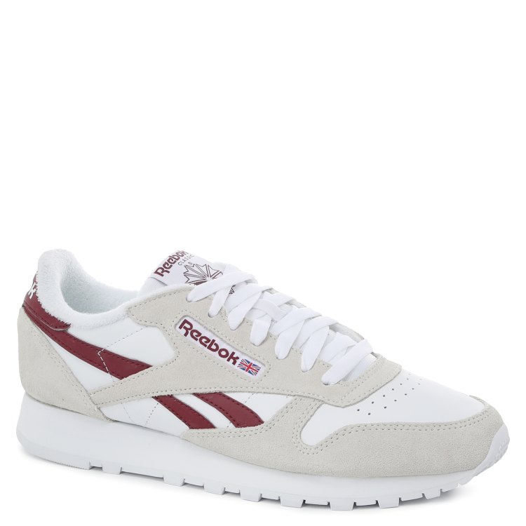 фото Кроссовки мужские reebok classic leather белые 40 eu