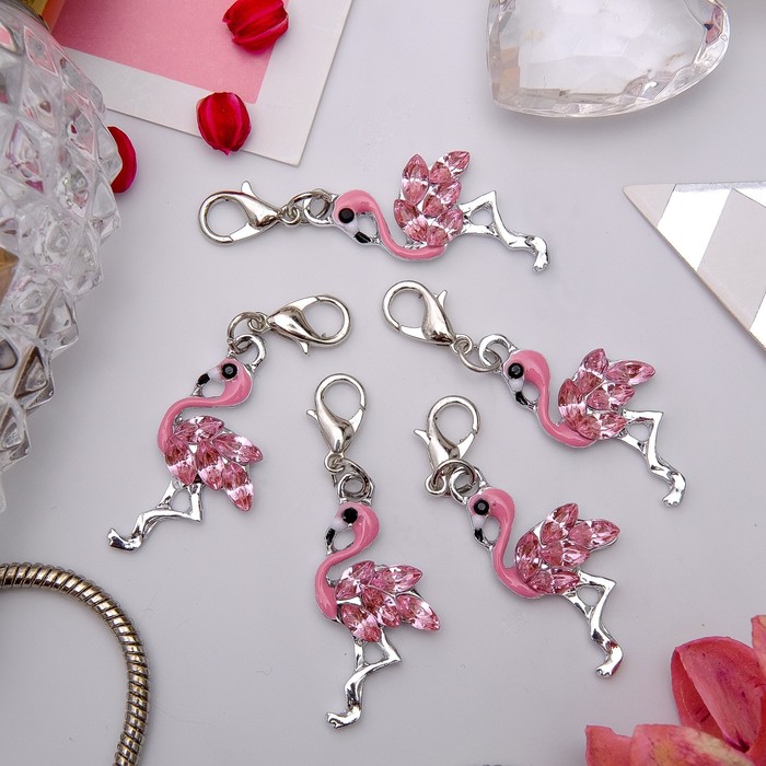 Комплект шармов изметалла Queen fair 3394560, стразы, эмаль