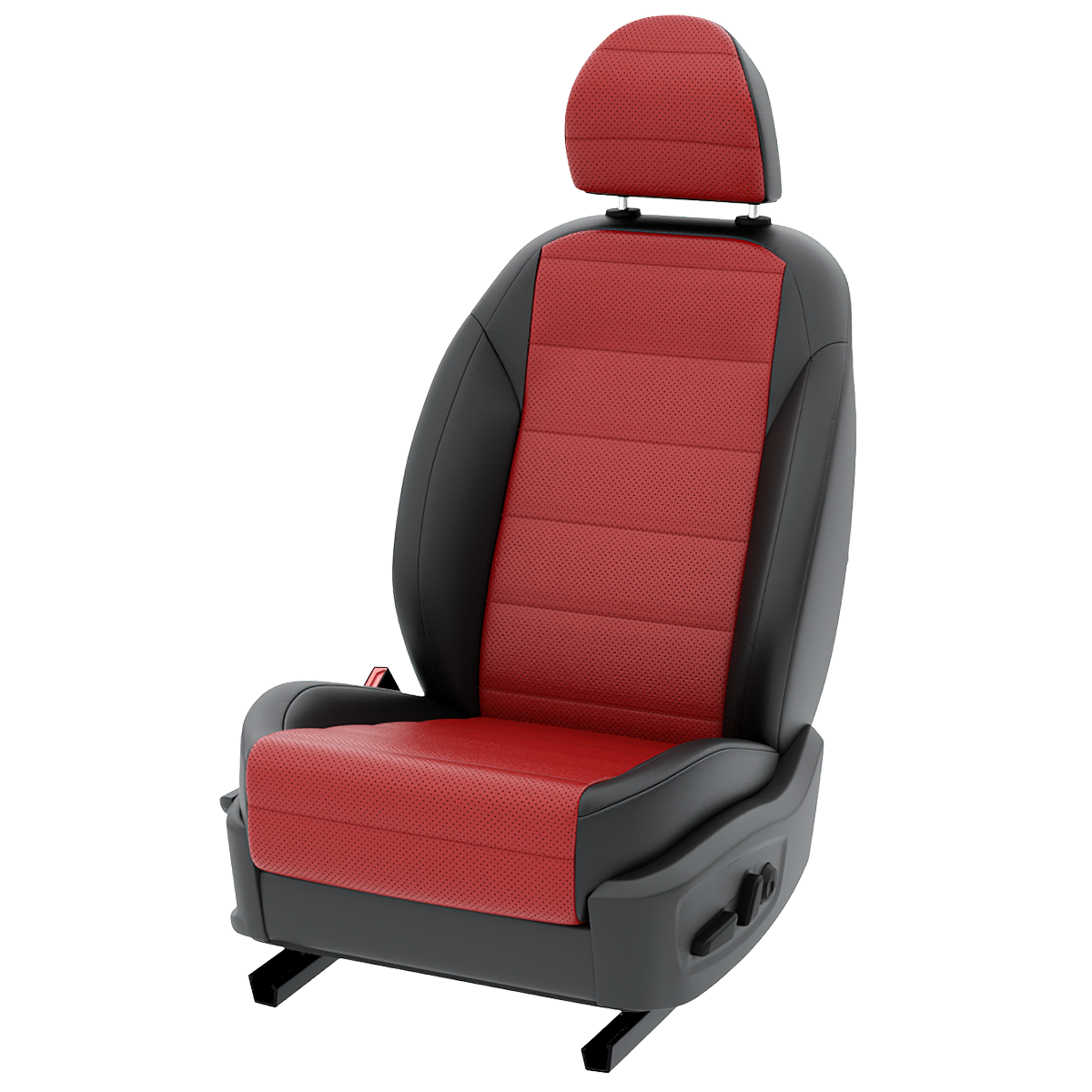 

Чехлы на сиденья Автолето для Ниссан Ноут хэтчбек красный черный экокожа LA482C71, 502