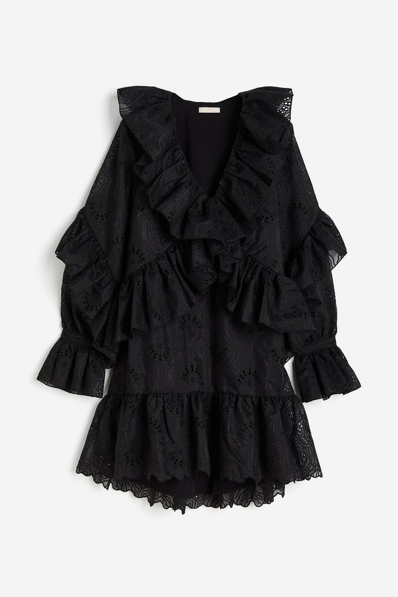 

Платье женское H&M 1224717 черное XS, Черный, 1224717