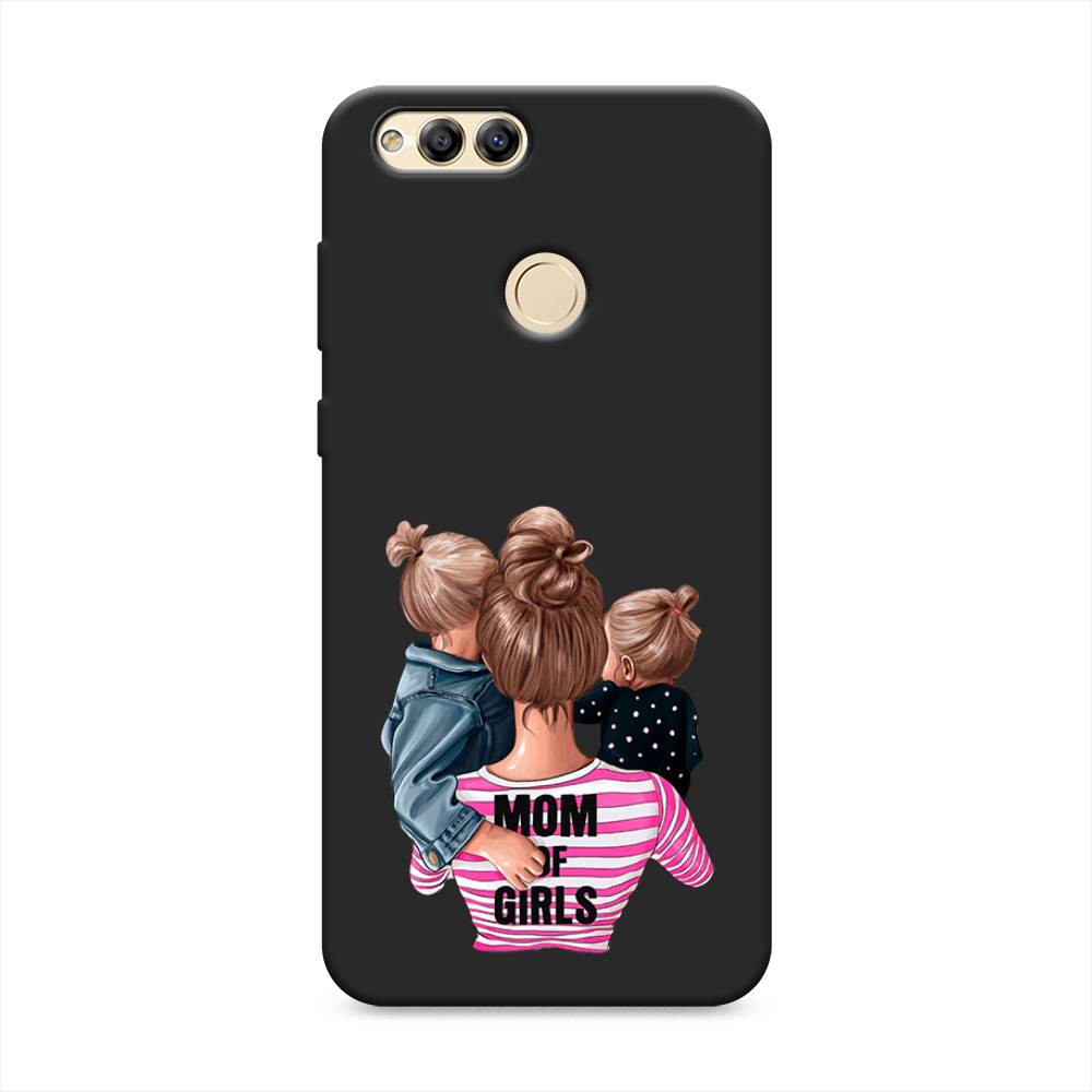 

Чехол Awog на Honor 7X 2017 "Mom of Girls", Разноцветный, 63752-1