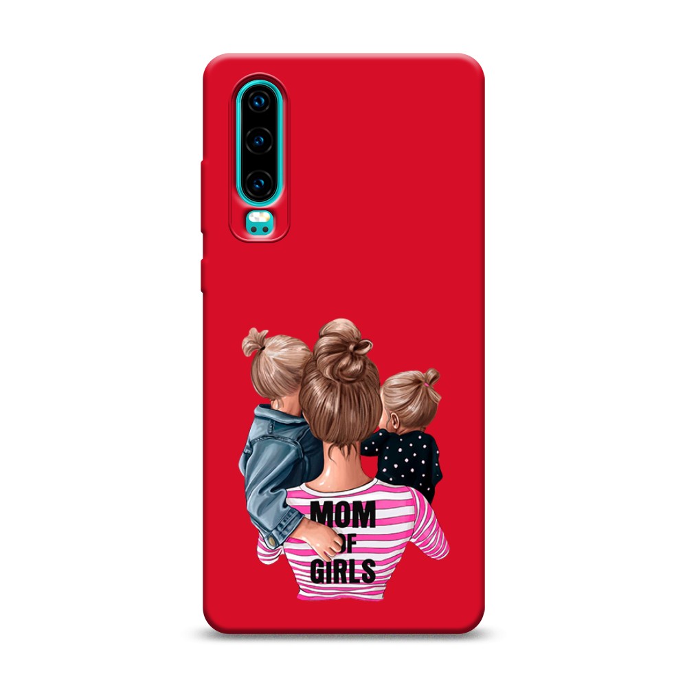 

Чехол Awog на Huawei P30 "Mom of Girls", Разноцветный, 68553-1