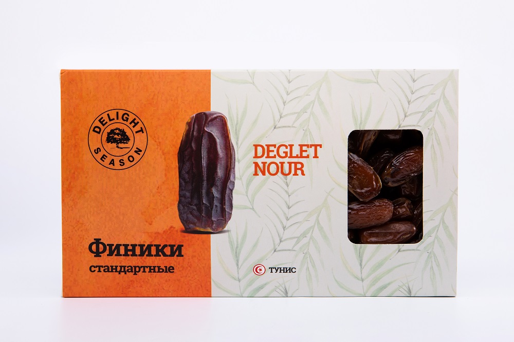 

Финики Delight Season Deglet Nour с косточкой стандартные, 1000 г, с косточкой стандартные