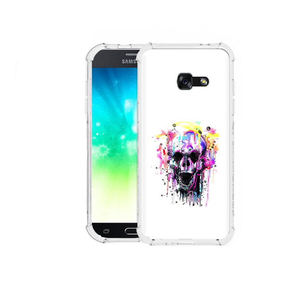 

Чехол MyPads Tocco для Samsung Galaxy A3 (2016) граффити череп, Прозрачный, Tocco