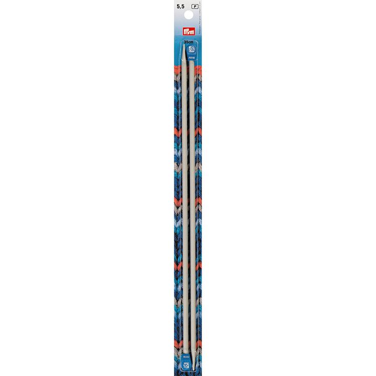 

Спицы прямые Prym алюминий, 5,5 мм, 35 см