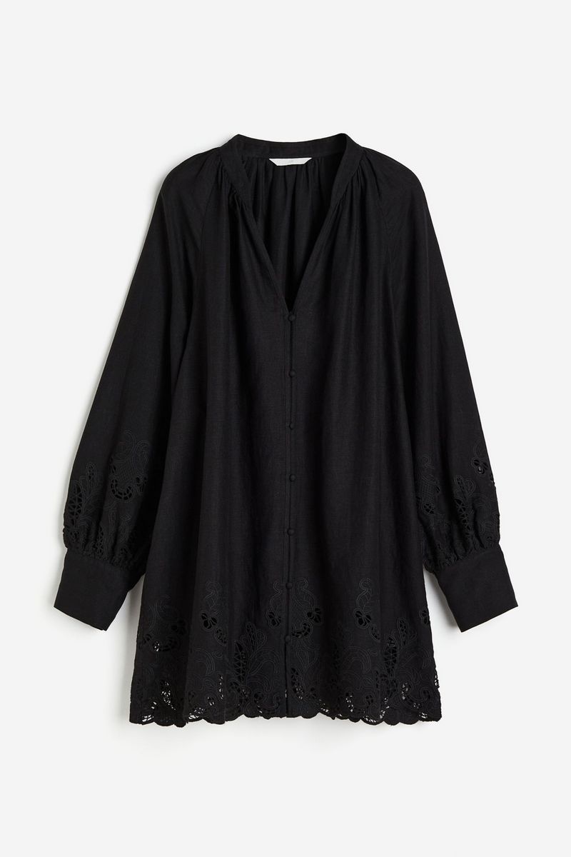 

Платье женское H&M 1222951 черное M, Черный, 1222951