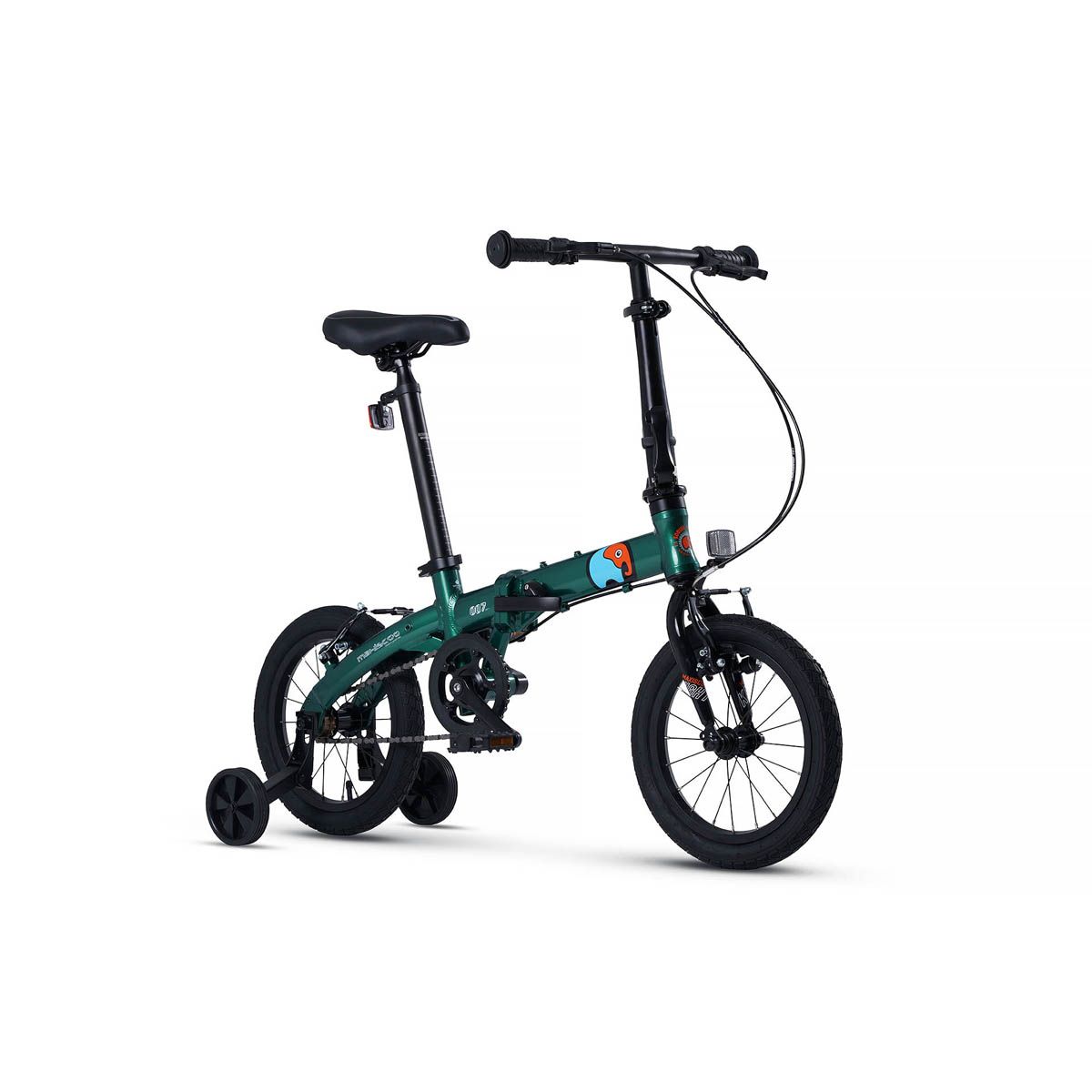 Велосипед Складной 6Market S007 Стандарт 14'' 2024 X-MSC-007-1404 зеленый